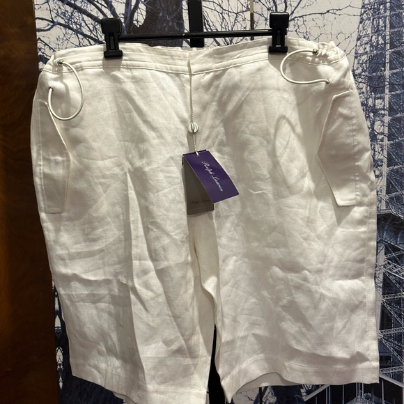 Purple Label Ralph Lauren Linen Shorts - Picture 2 of 9